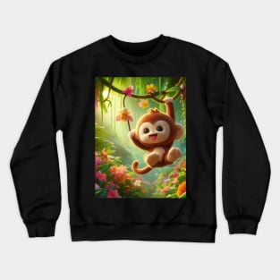 Discover Adorable Baby Cartoon Designs for Your Little Ones - Cute, Tender, and Playful Infant Illustrations! Crewneck Sweatshirt